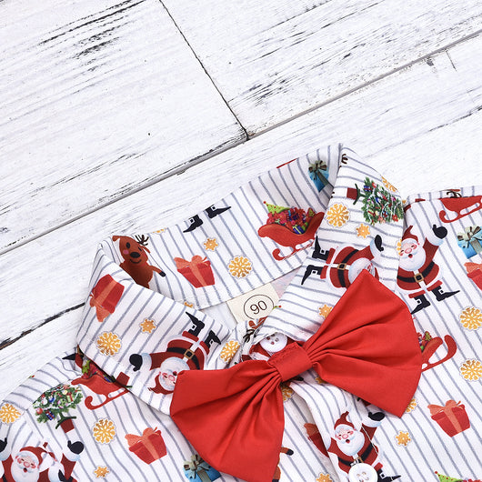 Conjunto de Ropa Navideña para Niño con Estampado de Moño - Image 10