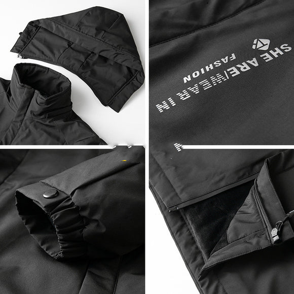Chaqueta Acolchada con Cuello Alto y Capucha - Algodón Premium Athleisure