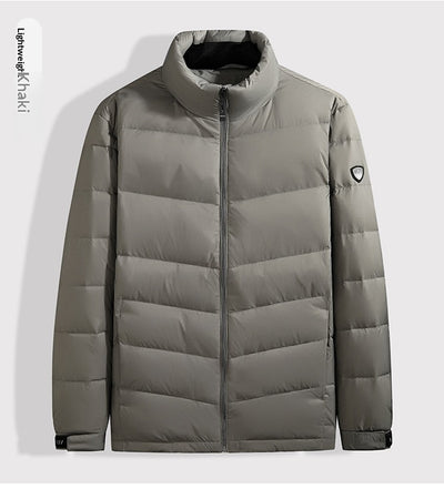 Chaqueta de Plumas para Hombre con Cuello Alto - Abrigo Cálido Otoño Invierno - Image 20