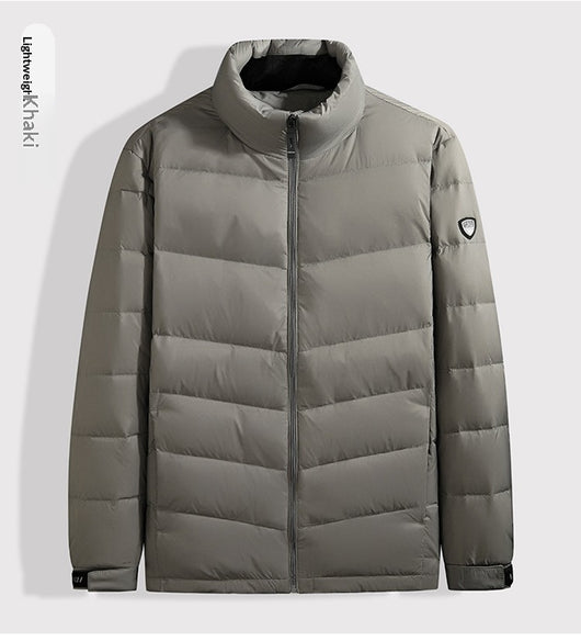 Chaqueta de Plumas para Hombre con Cuello Alto - Abrigo Cálido Otoño Invierno - Image 20