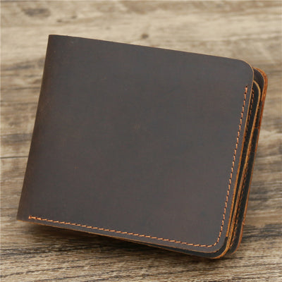 Billetera Hombre Cuero Genuino Estilo Retro Tres Pliegues Premium - Image 16