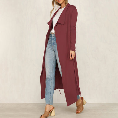 Abrigo Cortavientos para Mujer con Cuello de Encaje Trendy - Image 11