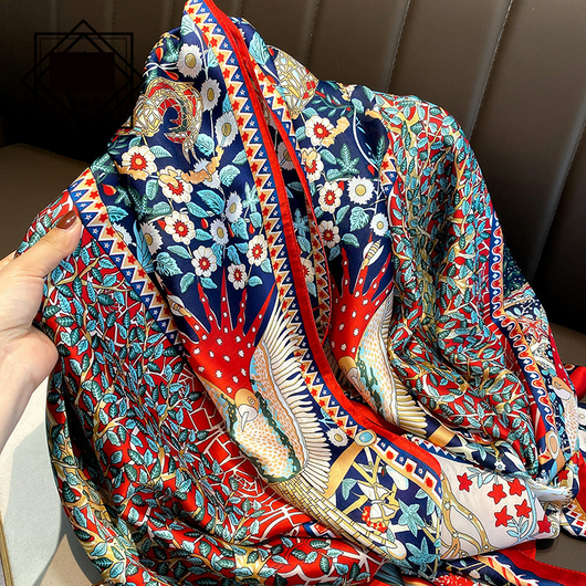 Foulard Ligero de Seda para Mujer - Bufanda Larga Elegante de Verano - Image 22