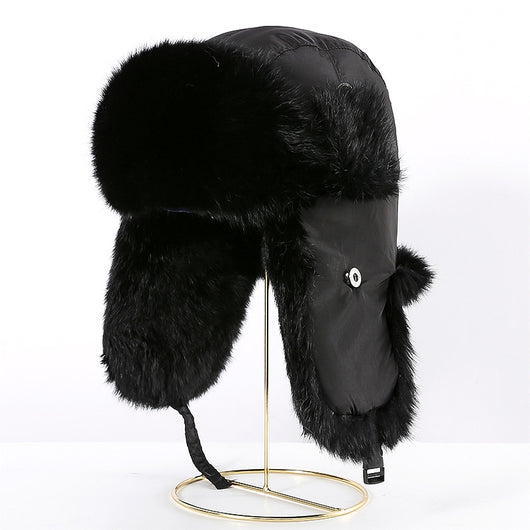 Gorro Térmico Unisex de Piel de Conejo con Protección Auditiva para Clima Frío - Image 7