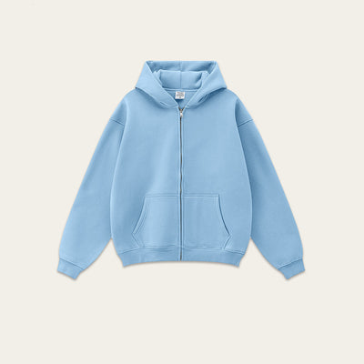 Sudadera con Capucha Polar de Colores Sólidos Holgada y Cómoda para Deportes - Image 20