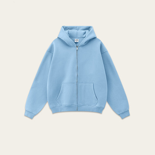 Sudadera con Capucha Polar de Colores Sólidos Holgada y Cómoda para Deportes - Image 20
