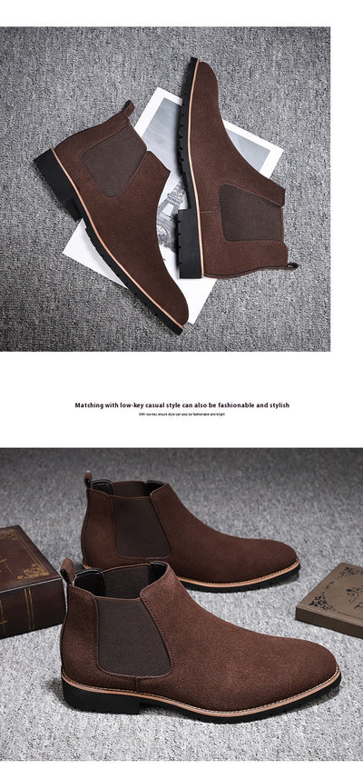 Botas Casuales de Cuero Ante Gamuza Talla Grande - Estilo Versátil y Moderno - Image 13