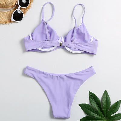 Traje de Baño Triangular Fruncido para Mujer - Image 6