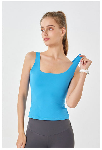 Chaleco Deportivo Sin Mangas Cuello U - Doble Capa Suave como Nube - Image 14