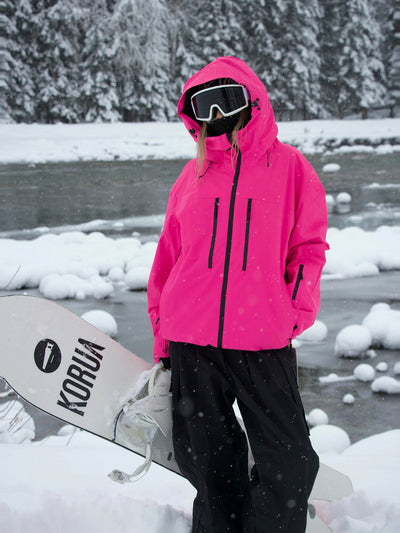 Chaqueta de Snowboard Impermeable y Transpirable con Adhesivo de Presión Total - Image 15
