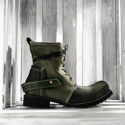 Botas de Lona y Cuero Retro Transpirables - Estilo Clásico Auténtico - Image 11