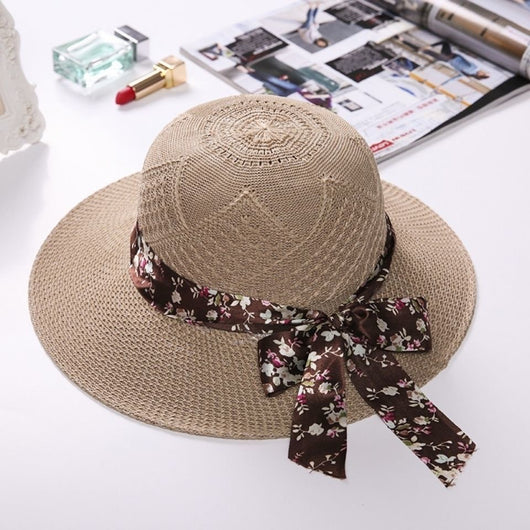 Sombrero de Paja con Lazo Monócromo y Ala Ancha - Image 11