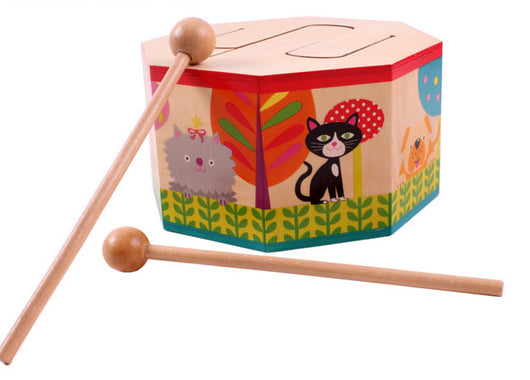 Tambor Octagonal Infantil de Madera - Image 9