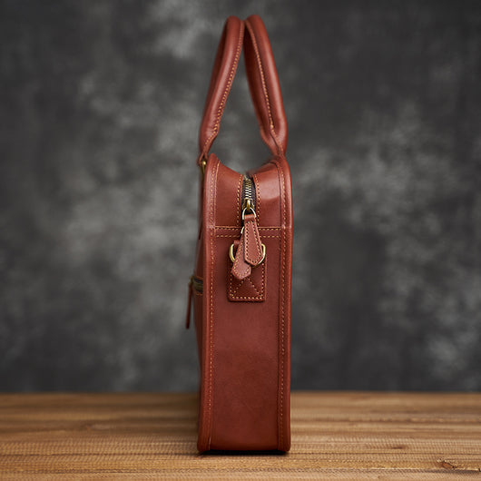 Bolso Horizontal de Cuero Genuino para Hombre Estilo Retro - Image 12