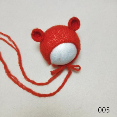Gorro Suave de Mohair para Fotografía de Bebés - Tejido Artesanal - Image 4