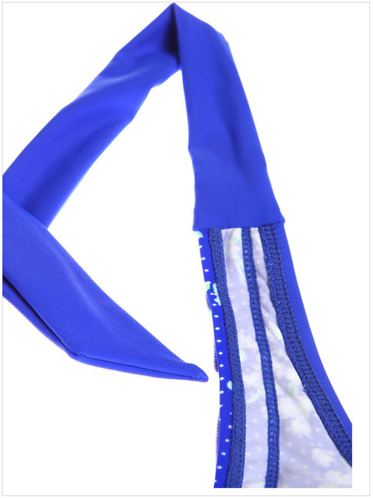 Traje de Baño Hakama con Cuello Halter y Copa Desmontable - Image 7