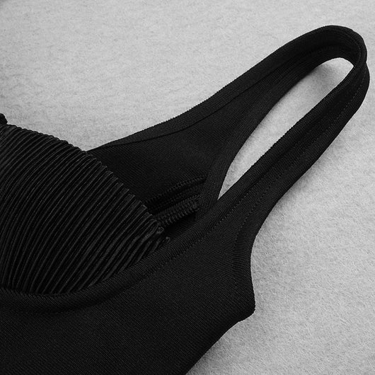Vestido Slip Metalizado con Abertura Alta para Salir de Noche - Image 12