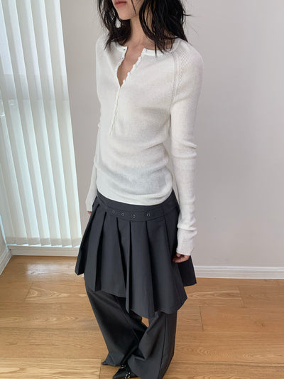 Pantalón Casual Coreano Falsa Dos Piezas con Diseño de Peto - Image 22