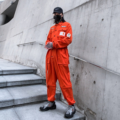 Overol Casual Unisex de Fibra Poliéster Estilo Japonés - Image 2