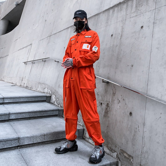 Overol Casual Unisex de Fibra Poliéster Estilo Japonés