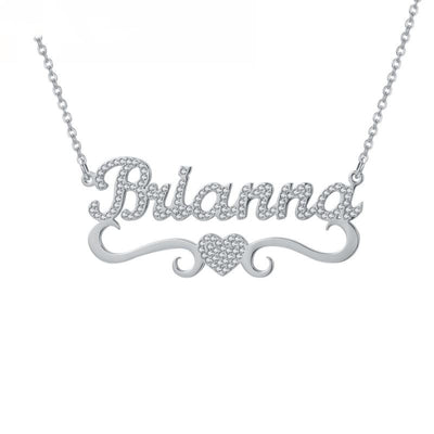 Collar Personalizado de Corazón con Cristales y Mariposa - Image 12