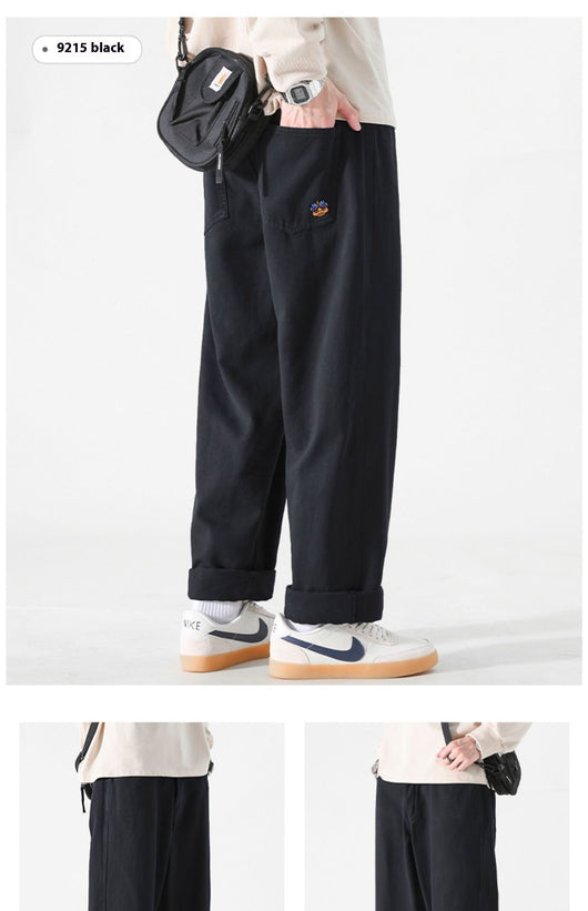 Pantalones Cargo Sueltos para Hombre Rectos Casuales - Image 18