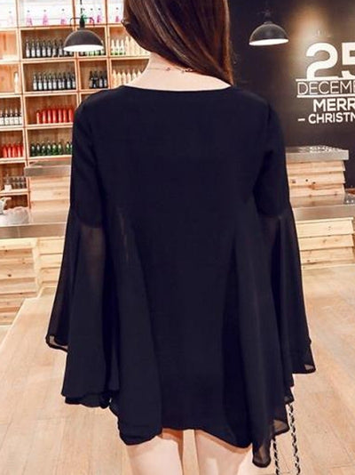 Blusa de Gasa Manga Larga para Mujer - Image 8