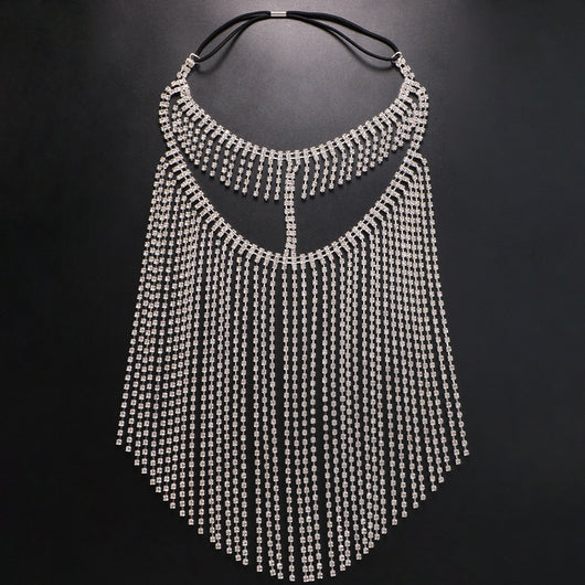 Cadena para Cabello Estilo Étnico con Diamantes Su Shui y Máscara - Image 8