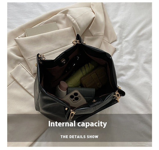 Bolsa Tote de Gran Capacidad con Cadena de Hombro - Diseño Suave Premium - Image 13