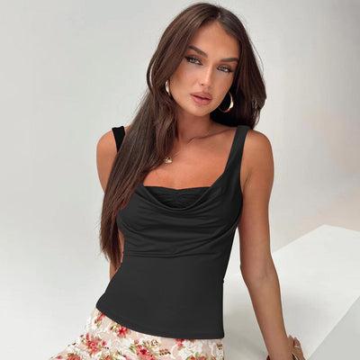 Chaleco Slim Fit Plisado con Cuello U - Image 17