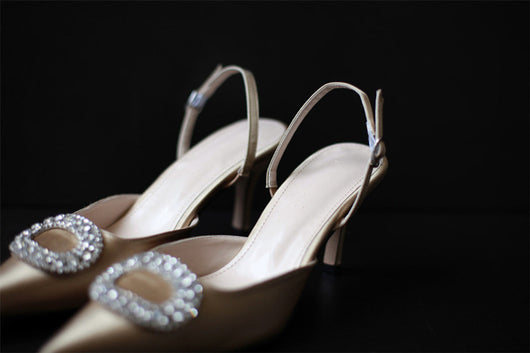 Tacones Altos Elegantes con Cristales para Novia - Zapatos de Fiesta Rojo Brillante - Image 16