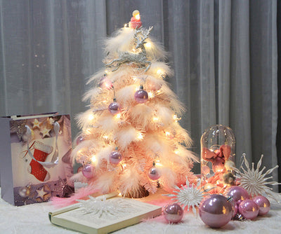 Árbol de Navidad Decorativo de Escritorio con Plumas - Image 9