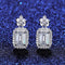 Fashion Casual Rectangular Women's Earrings MSE23040303 952 Silver Plated