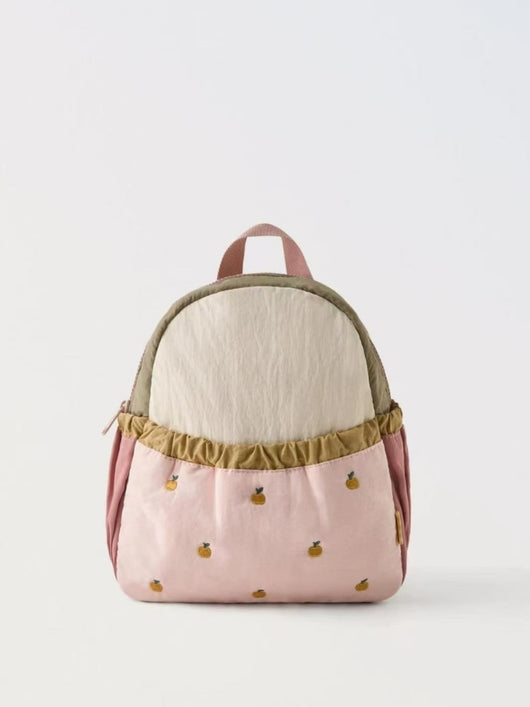 Mochila Escolar Infantil con Bordado de Manzana Cute Spliced Mini - Image 9