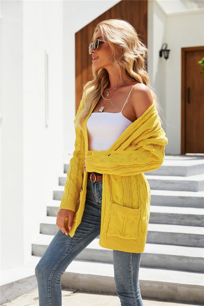 Cardigan Retorcido Talla Grande para Mujer - Image 15