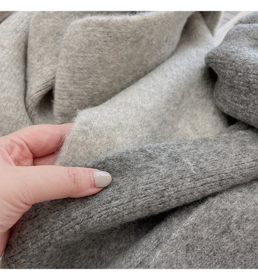 Bufanda Cálida de Moda Básica para Mujer - Colores Sólidos - Image 29