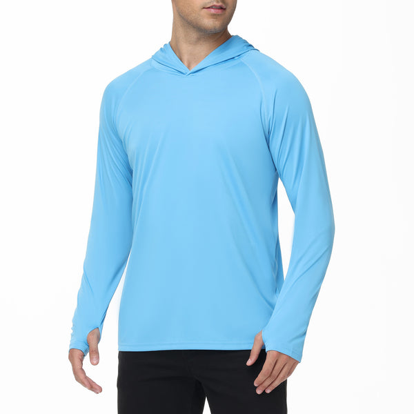 Playera Protección UV con Capucha - Secado Rápido Manga Larga
