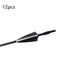 6mm black white feather - 12PCS