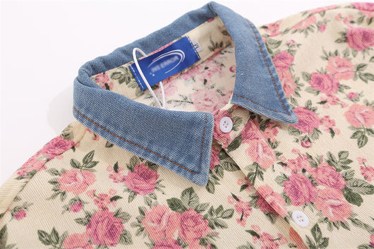 Cardigan Holgado con Estampado Floral y Solapas Contraste - Image 13