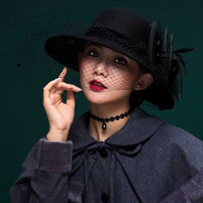 Boina de Lana con Malla Francesa Elegante - Image 4