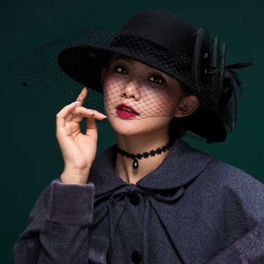 Boina de Lana con Malla Francesa Elegante - Image 4