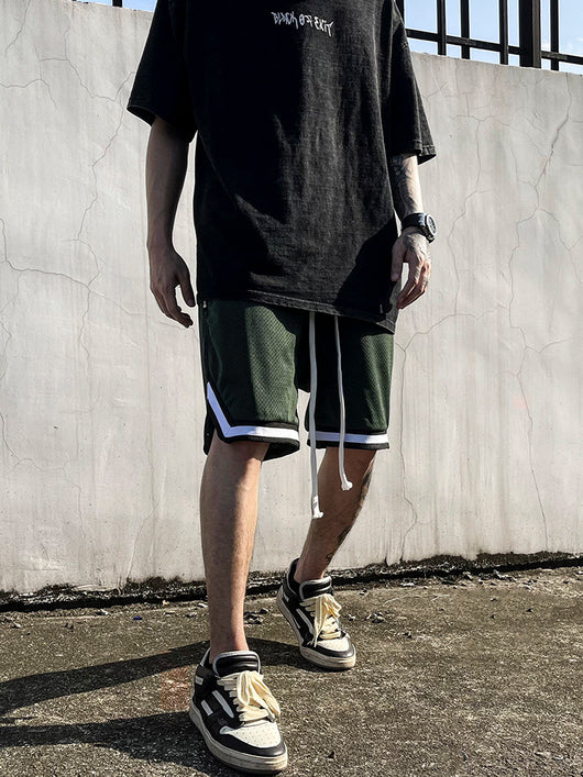 Pantalones de Básquetbol con Malla y Cordón Ajustable - Image 4