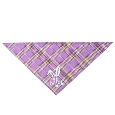 Toalla Triangular para Mascotas Conejo de Pascua Capa Única - Image 4