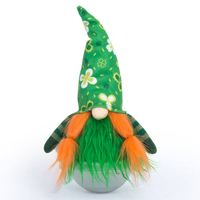 Muñeco Rudolph sin Rostro con Gorro Verde - Juguete Tumbler Interactivo - Image 5