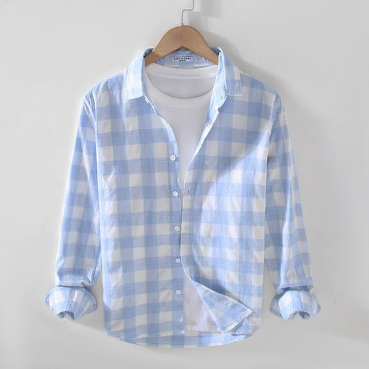 Camisa Casual Suelta con Cuello Cuadrado para Hombre - Estilo Moderno