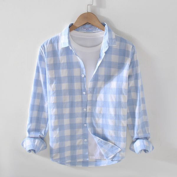 Camisa Casual Suelta con Cuello Cuadrado para Hombre - Estilo Moderno