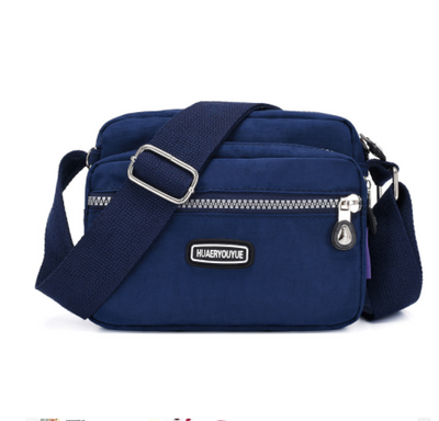Bolsa Mensajero Cuadrada Pequeña de Nylon - Multicompartimentos Versátil - Image 4