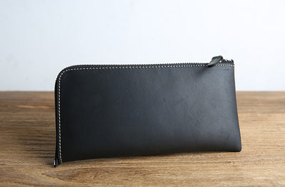 Billetera Minimalista de Cuero Genuino Crazy Horse - Diseño Ultra Delgado Hecho a Mano - Image 8