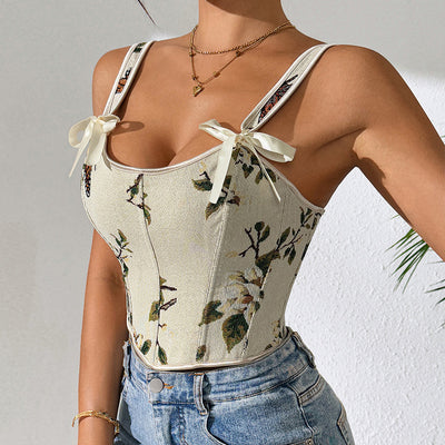 Chaleco Vintage Floral Estilo Europeo y Francés - Image 18