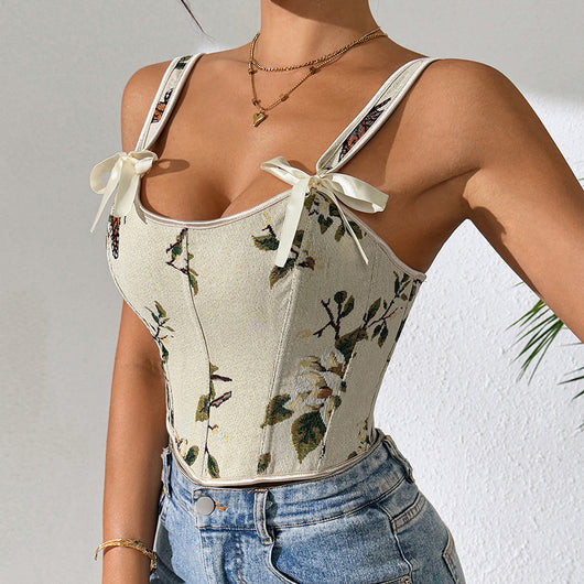 Chaleco Vintage Floral Estilo Europeo y Francés - Image 18